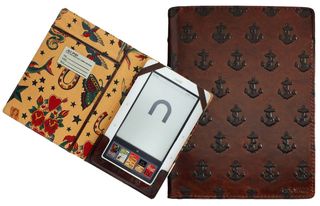 Jack Spade Brown Leather Embossed Anchor Cover