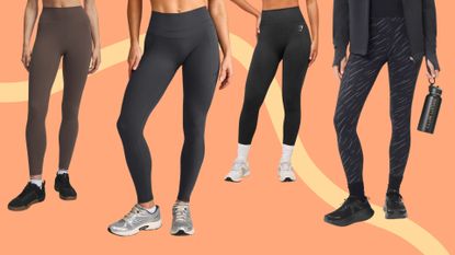A collection of the best workout leggings, tried and tested in 2026, including leggings from Under Armour, Oner Active, Gymshark, and Sweaty Betty