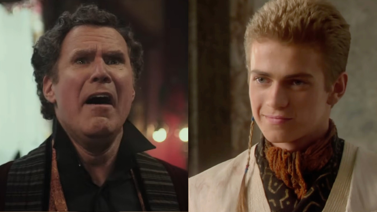 Will Ferrell screaming in Holmes &amp; Watson/Hayden Christensen grinning in Star Wars: Attack of the Clones