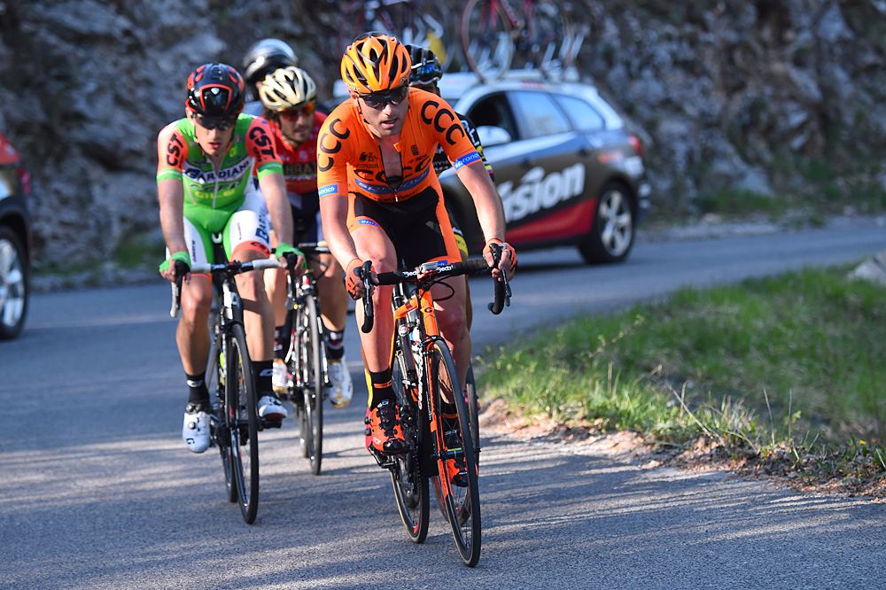 Lukasz Owsian (CCC Sprandi Polkowice) in the breakaway at Tour of Croatia stage 5