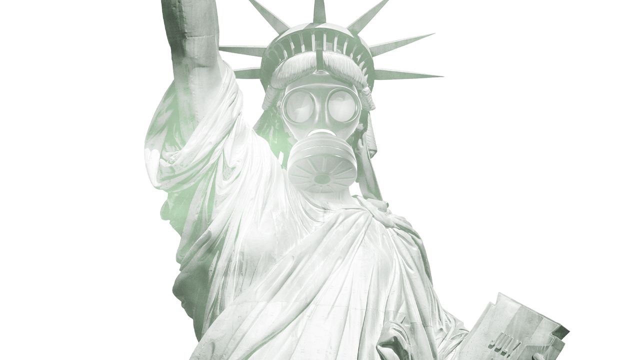 The Statue of Liberty.