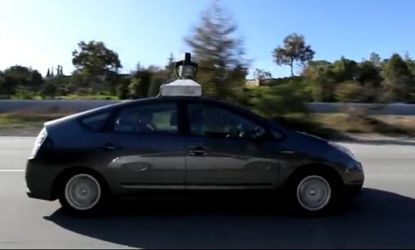 Google's new robot cars can sense anything near them and mimic the decisions a human driver would make. 