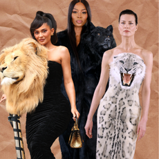 Schiarapelli animal dresses at couture fashion week