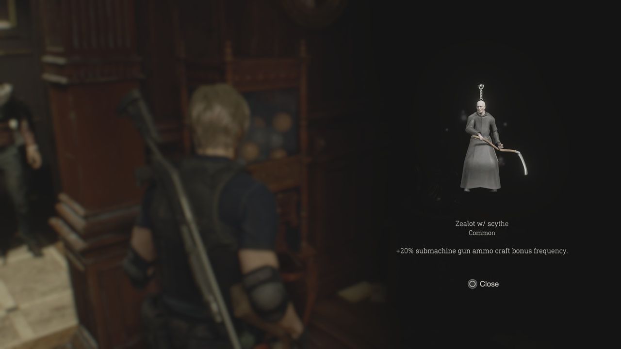 Resident Evil 4 Remake Zealout w/Scythe charm