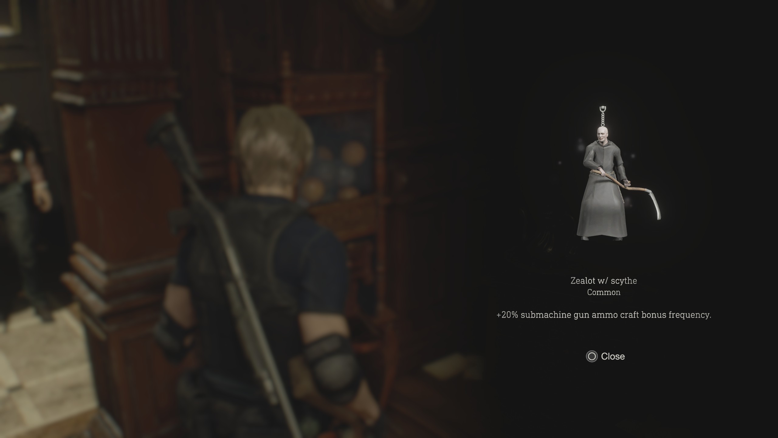 Resident Evil 4 Remake Zealout  w/Scythe charm