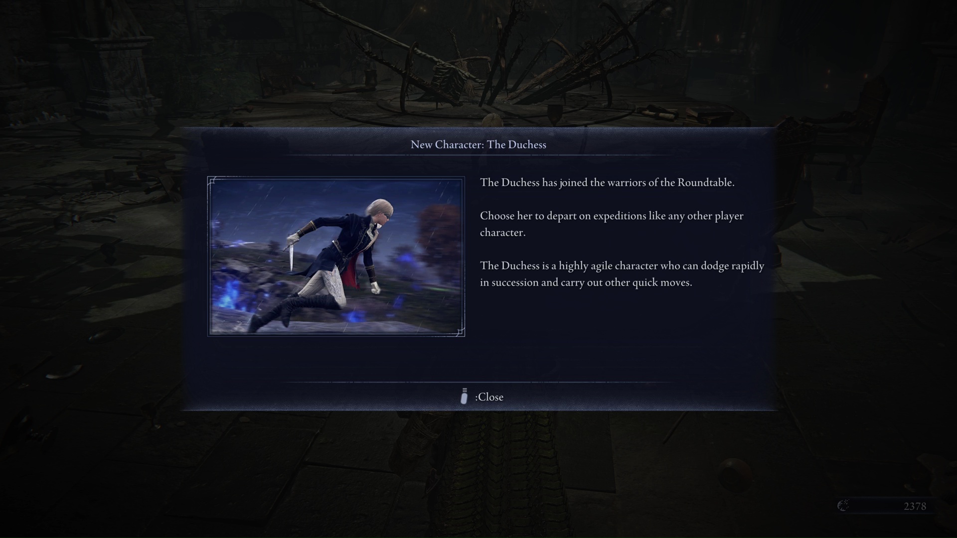 Elden Ring Nightreign Duchess character class