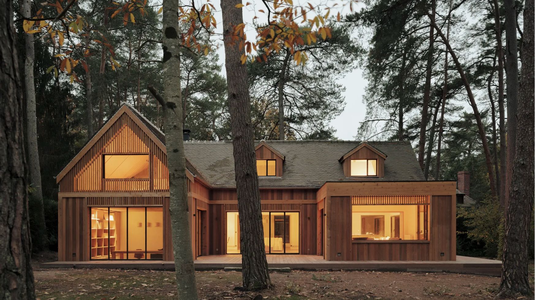 A fairytale French house in the woods is at one with its setting