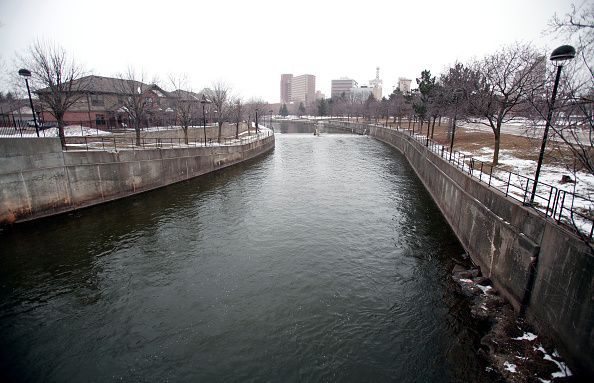 The Flint River.