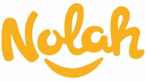 The orange Nolah Sleep logo on a white background