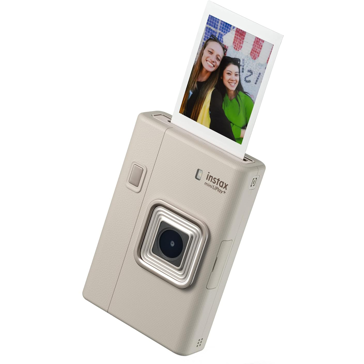 Instax Mini LiPlay+ against a white background