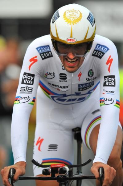 Fabian Cancellara (Saxo Bank) won the opening stage of the Tour for his fourth time.