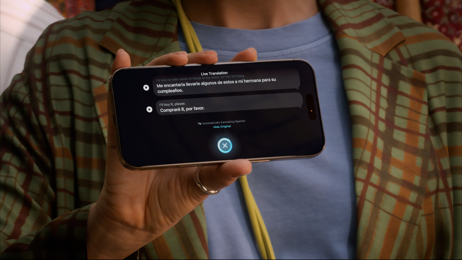 Screen shots from Apple September 2025 event