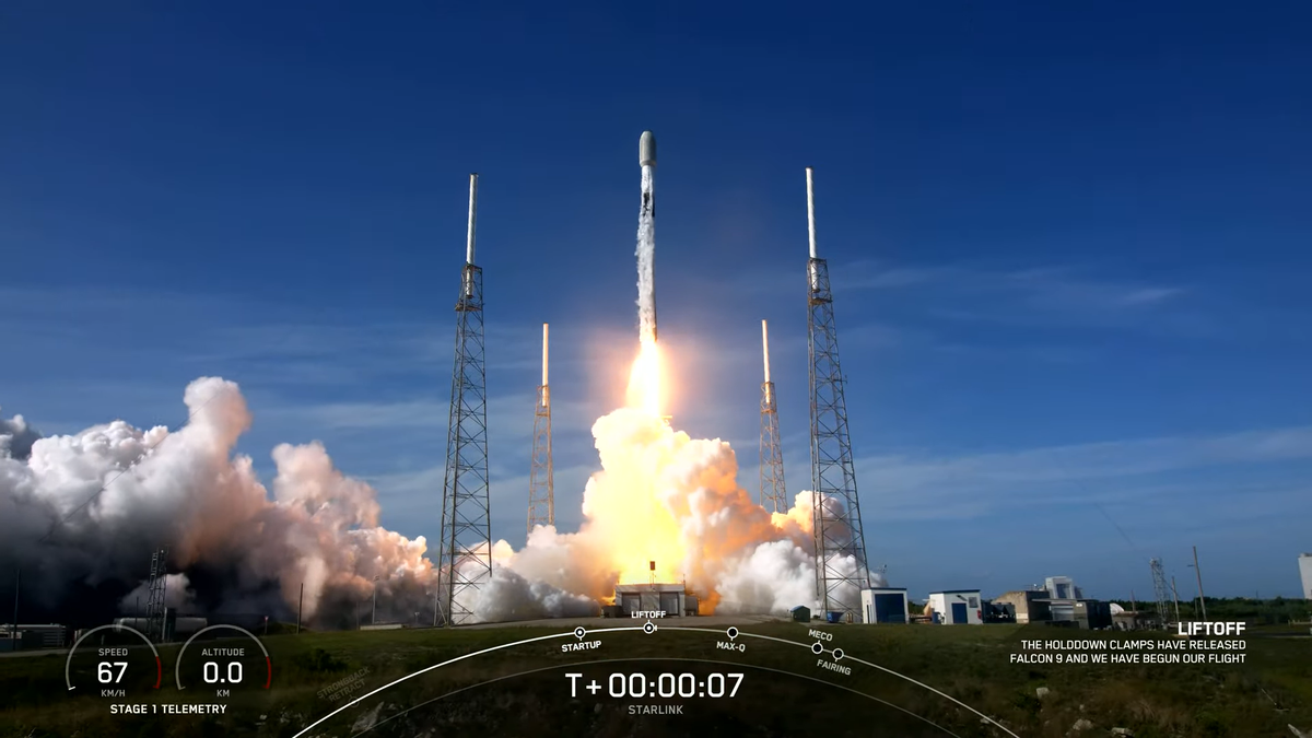 SpaceX Falcon 9 Rocket Launches 13 Satellites for U.S. Space Force