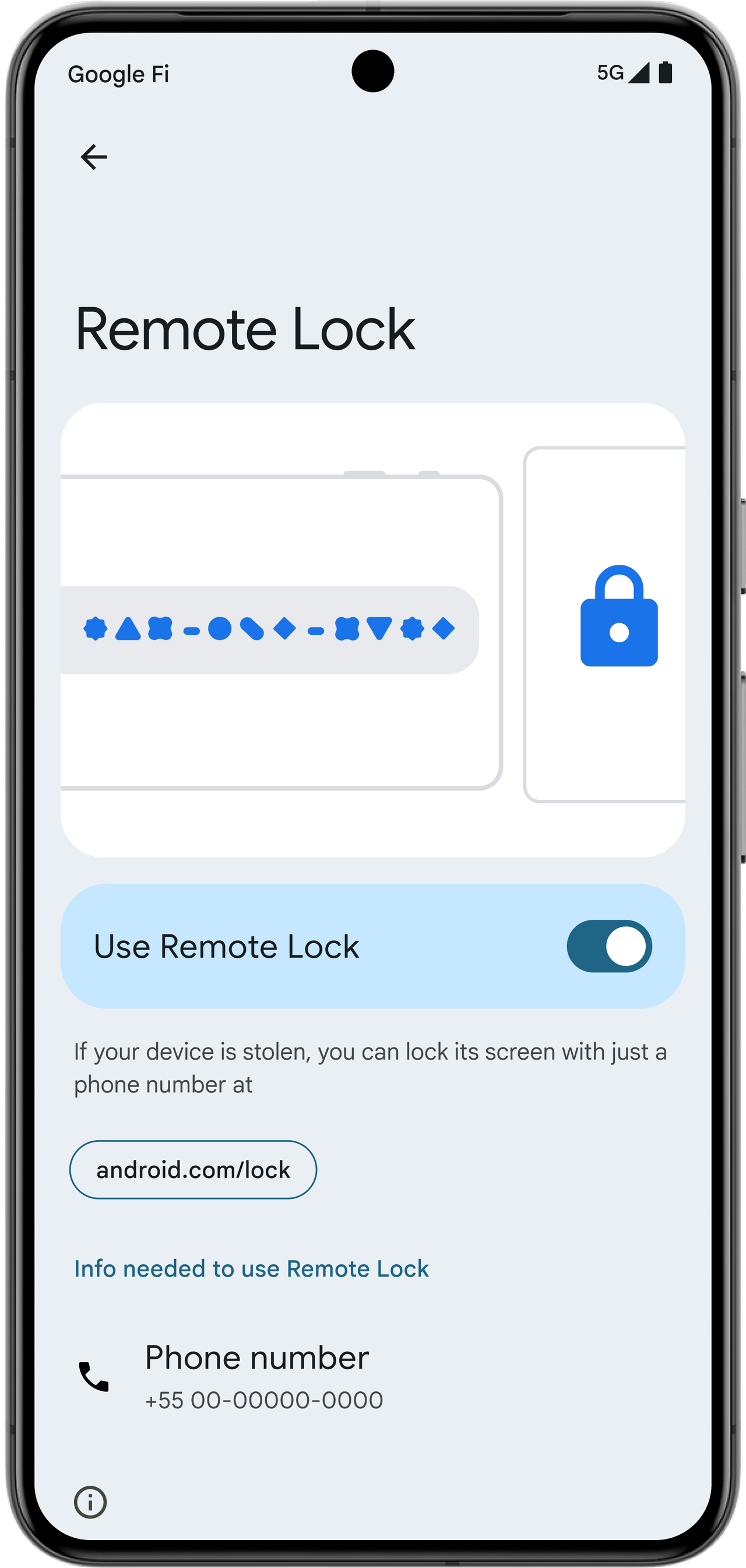 Theft protection lock in Android 15