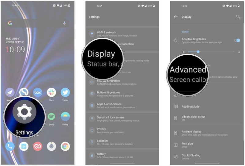 How to hide the camera cutout notch on your OnePlus phone