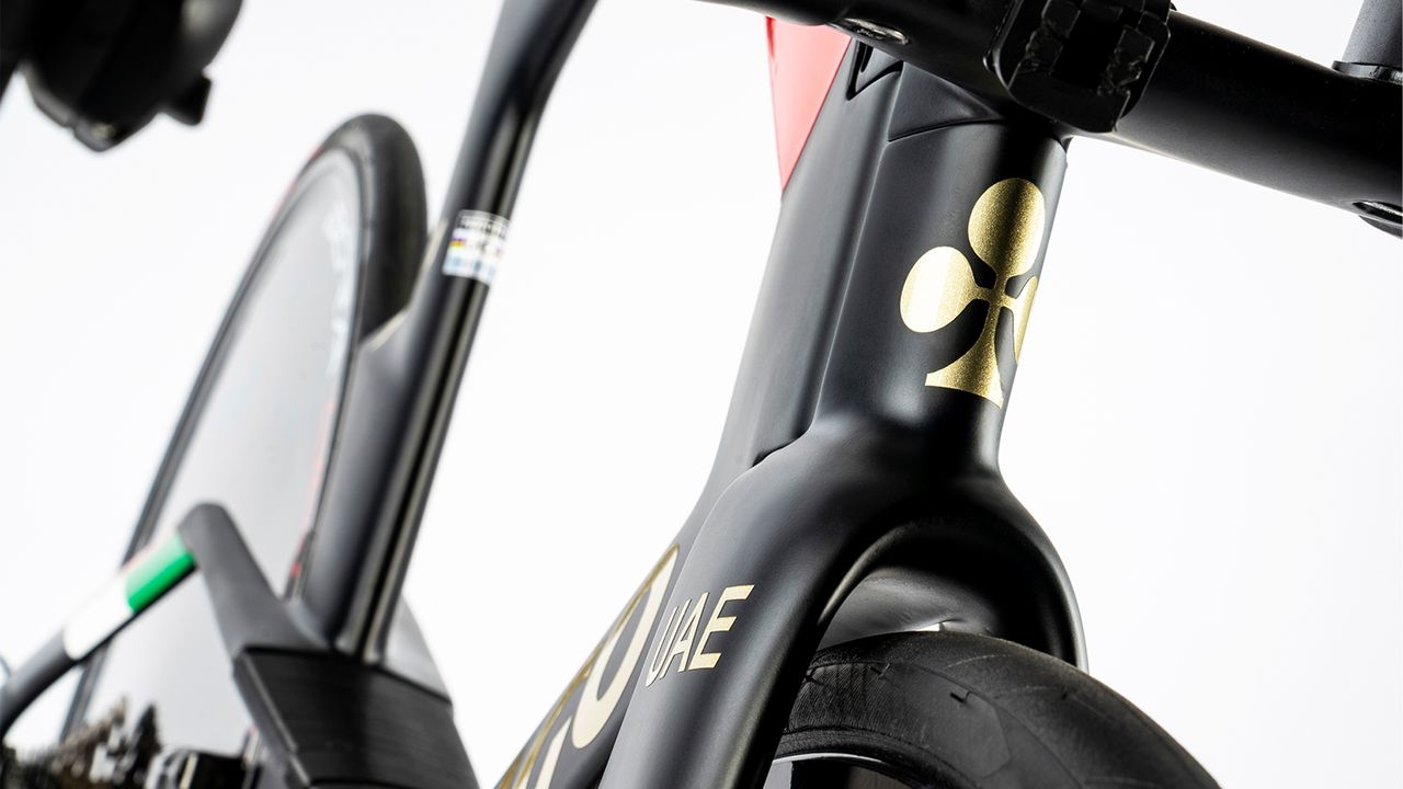 Colnago TT1 detail image on white background