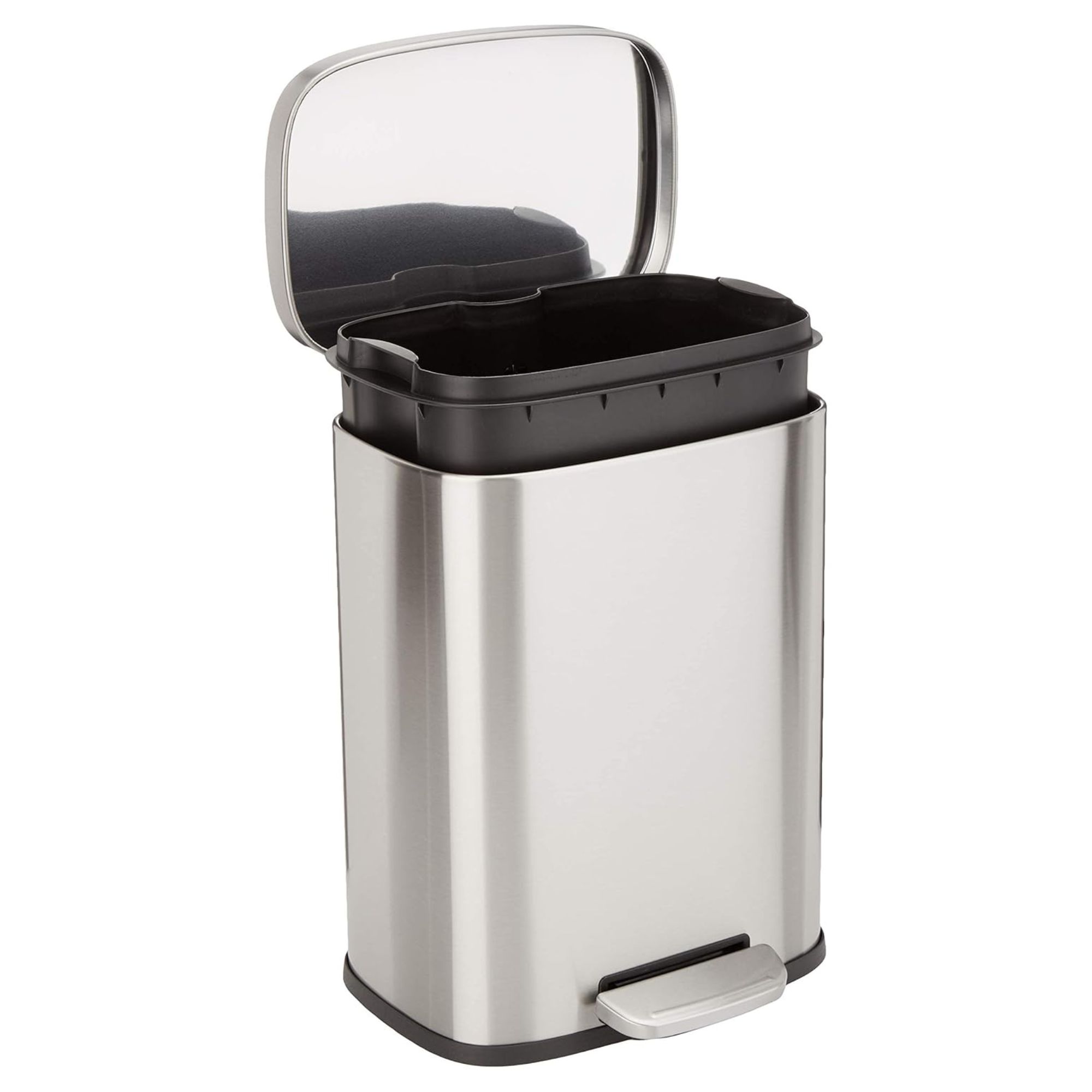 Amazon Basics Smudge-Resistant Rectangular Trash Can