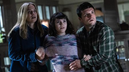 Elizabeth Lail, Piper Rubio, and Josh Hutcherson in Five Nights at Freddy's 2