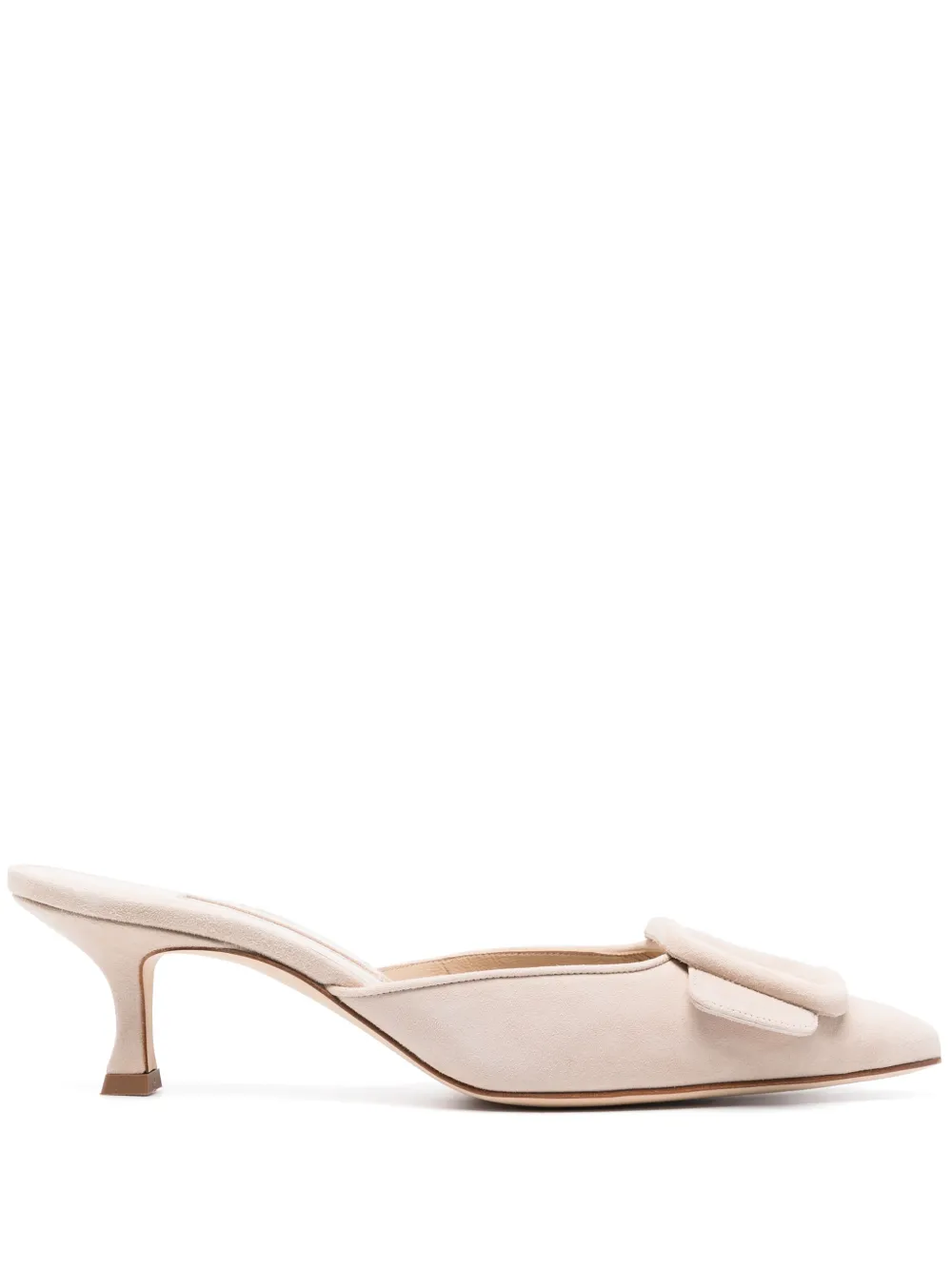Manolo Blahnik Maysale 50mm Suede Pumps | 36