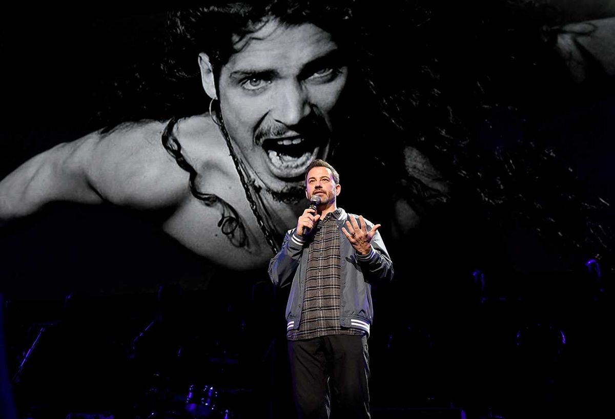 Jimmy Kimmel speaks onstage