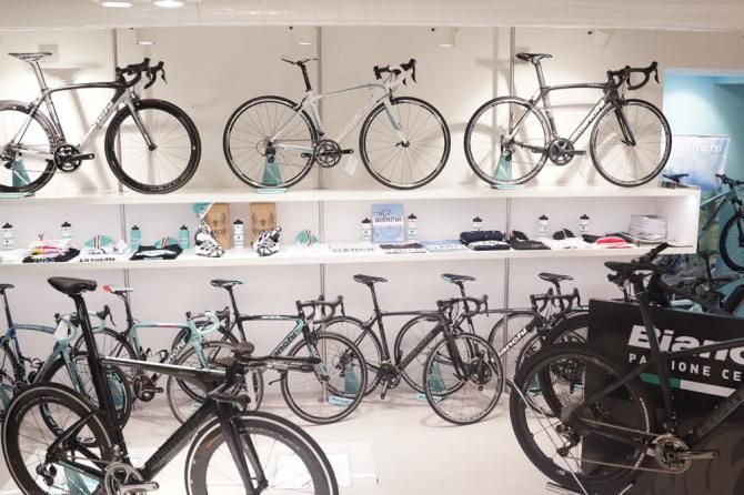 The full road and time trial range was on display