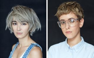 2 Models haircuts and used all-in-one shampoo