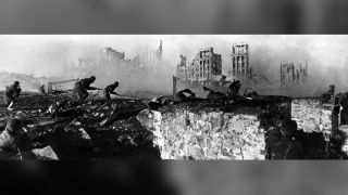 A photo of the Battle of Stalingrad