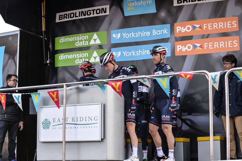 IAM Cycling at the sign on