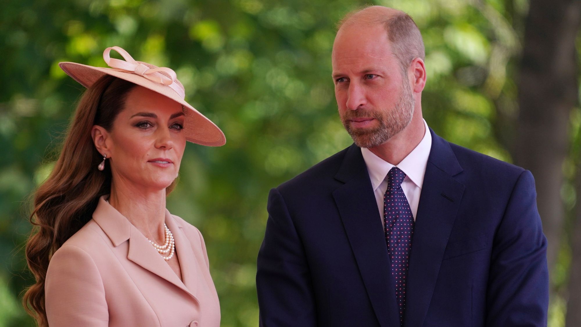 The Prince and Princess of Wales attend a state visit by the President of the French Republic