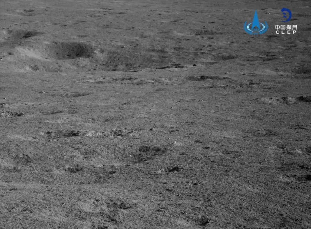 A patch of lunar regolith imaged by Yutu 2, released July 2020.