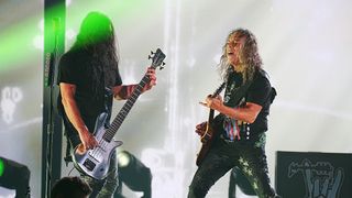 Kirk Hammett and Rob Trujillo