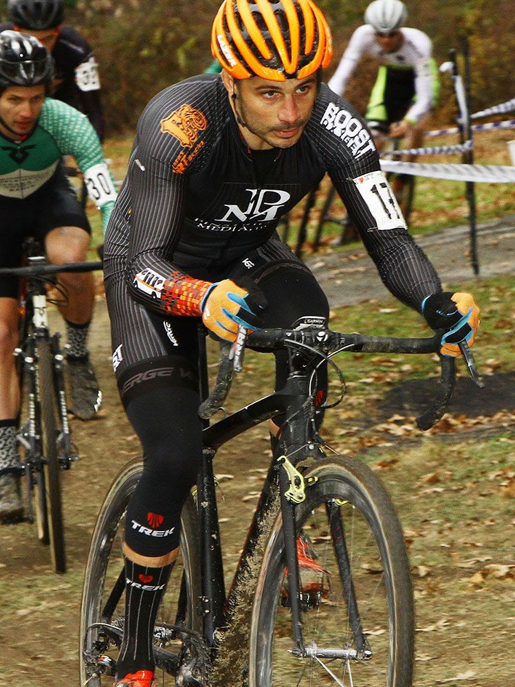 Christian Favata (TRT Bicycles) has his sights on the upcoming hill.