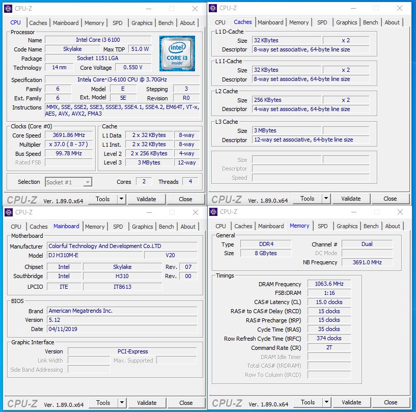 Core i3-6100