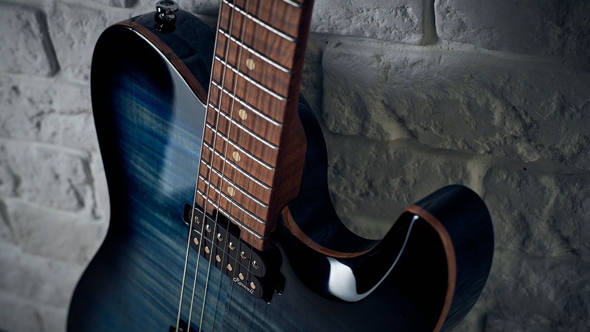 Harley Benton Fusion-T HH Flame Blue Burst hard-tail