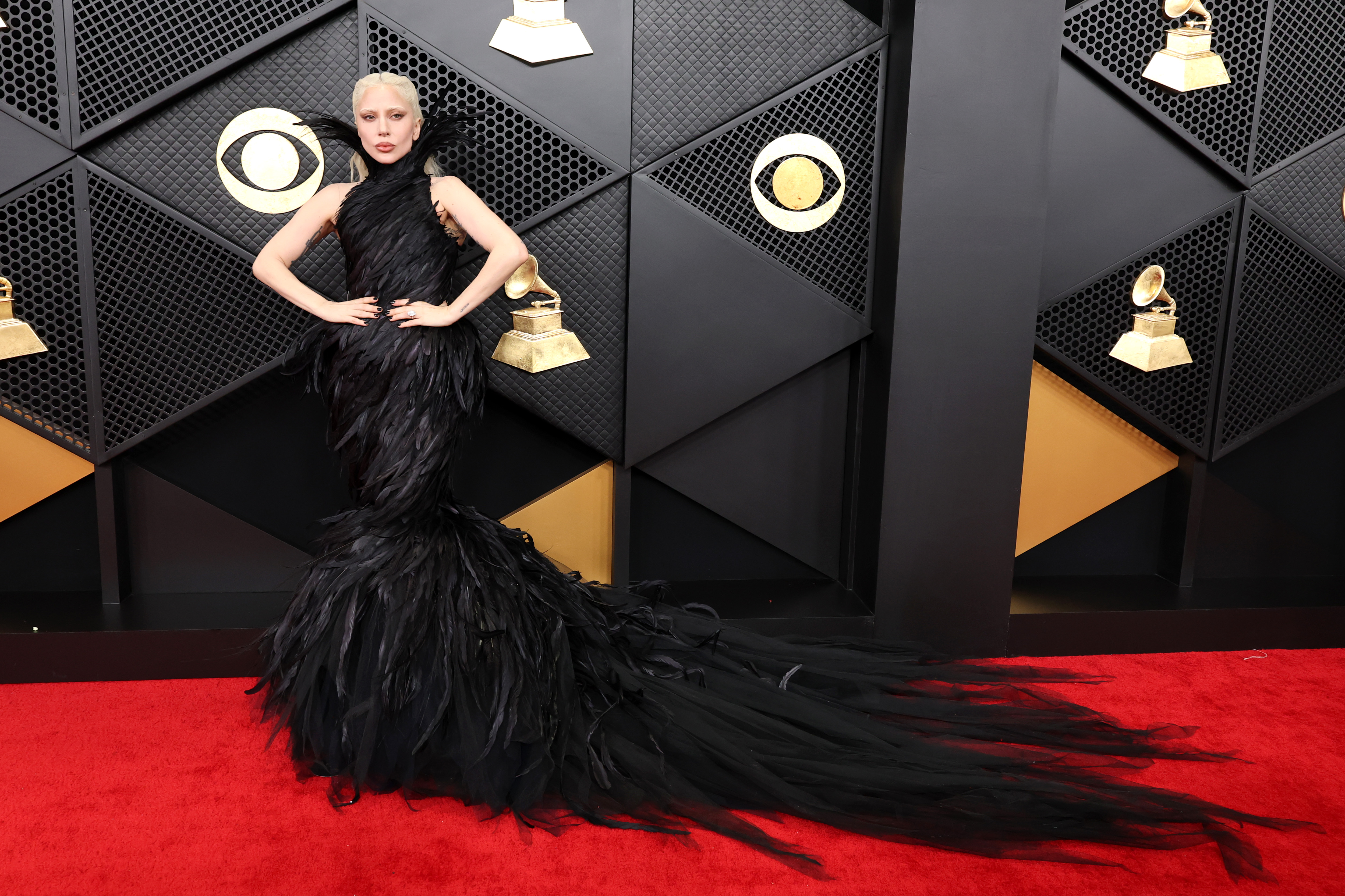 LOS ANGELES, CALIFORNIA - FEBRUARY 01: (FOR EDITORIAL USE ONLY) Lady Gaga attends the 68th GRAMMY Awards at Crypto.com Arena on February 01, 2026 in Los Angeles, California. (Photo by Amy Sussman/Getty Images)