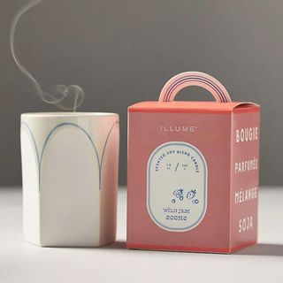 Candle in pink packaging