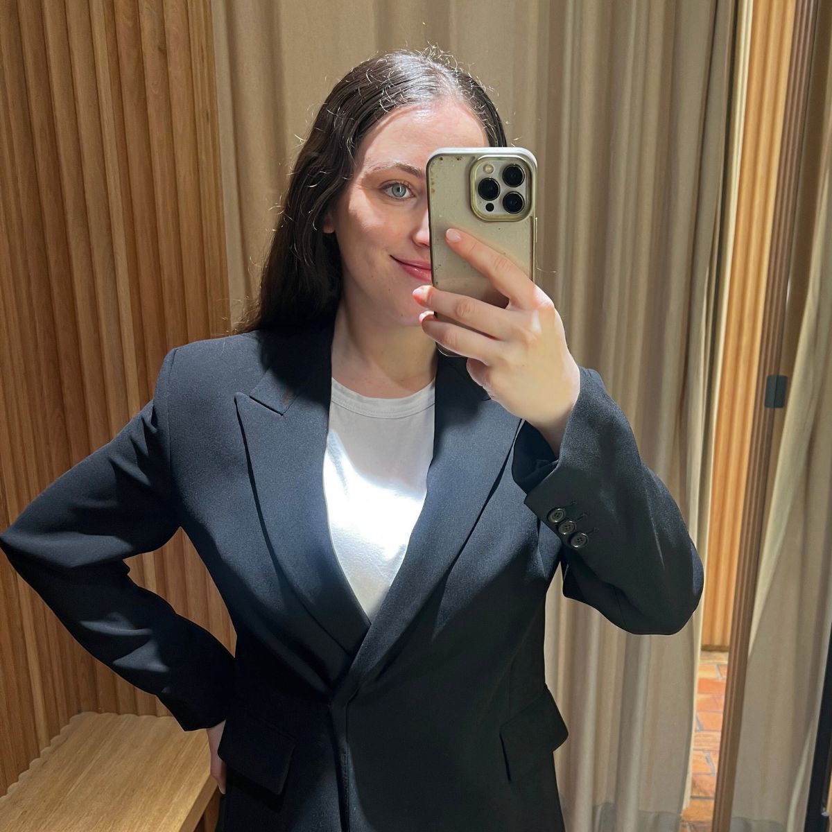 An image of the best blazers for women, as tested byBest Knockoff Luxury Clothing
's SEO writer, Ava Gilchrist.