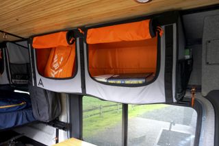 The Mule Bags overhead storage system