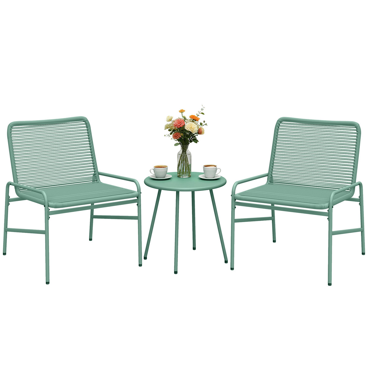 17 Stories Rattan Bistro Set | Wayfair.co.uk