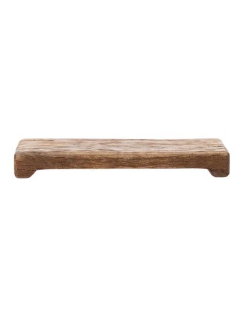 Mango Wood Rectangular Pedestal Tray