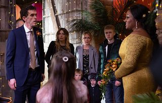 Marlon Dingle is stunned to realise Jessie wants to marry him and has organised a surprise wedding day! Will he say yes?