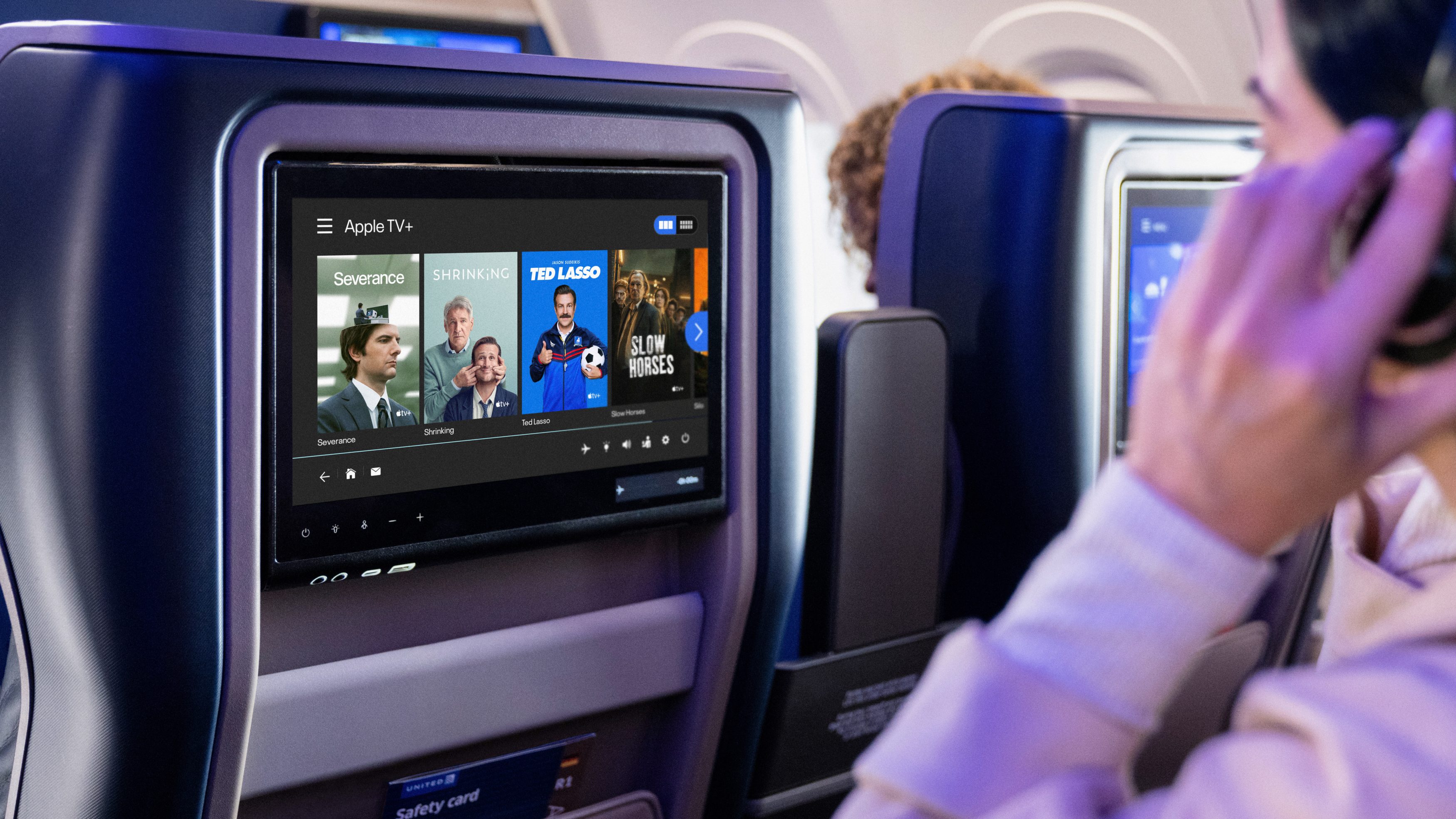 Apple TV+ streaming on United Airlines