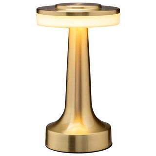 Gold portable table lamp