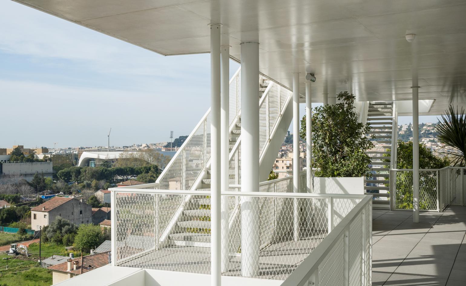 Architectural staircase in Nice