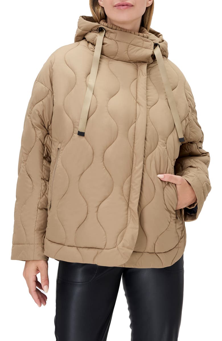 Nori Water Repellent Hooded Quilted Jacket