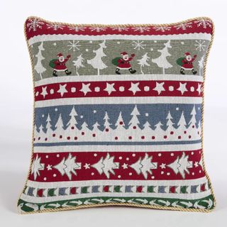 Geometric Christmas cushion
