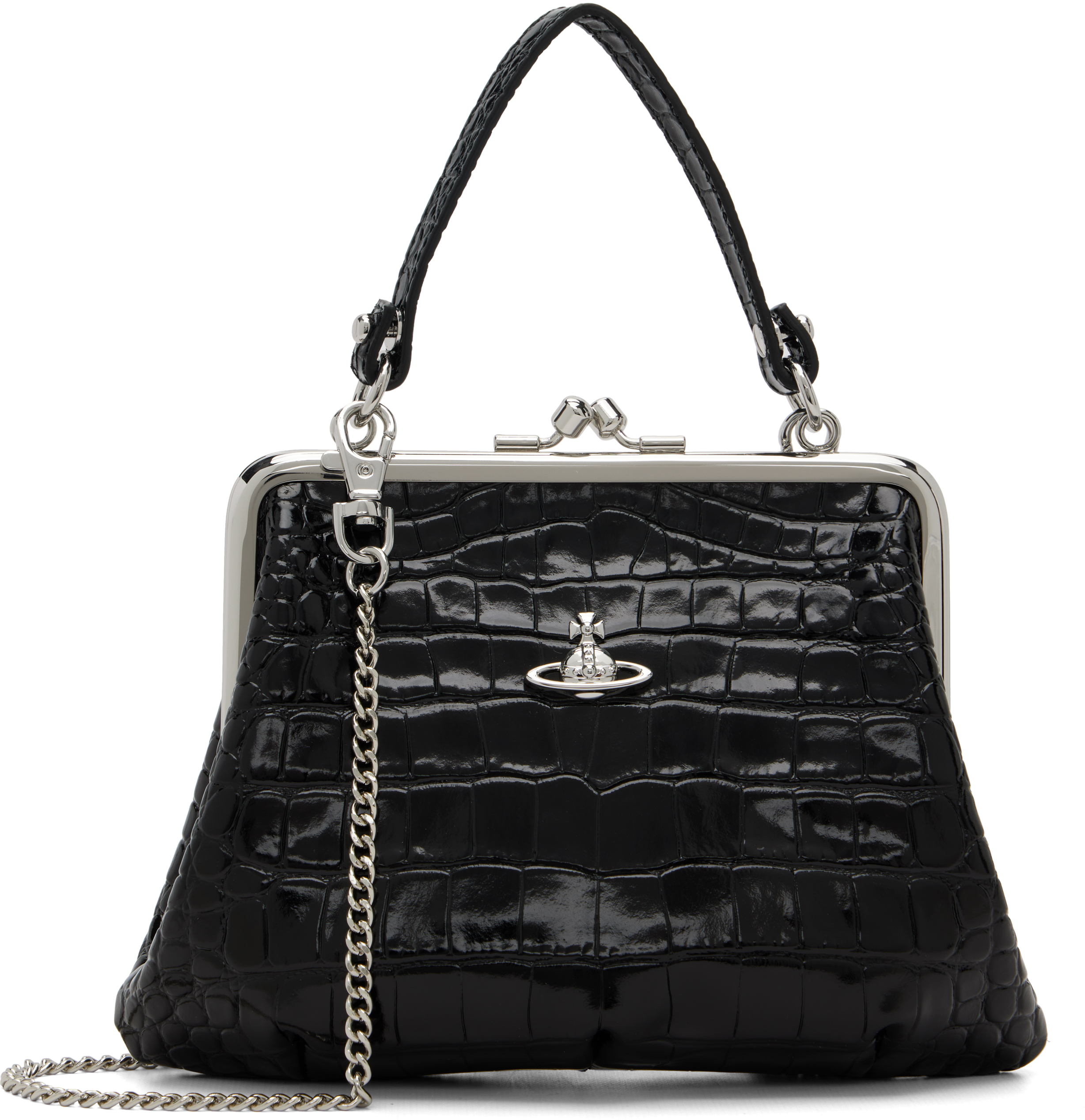 Black Granny Frame Bag