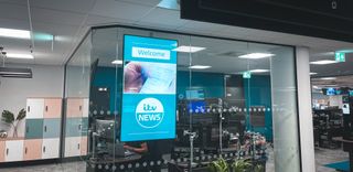 The ITN News headquarters digital signage powered by Datapath and Densitron.