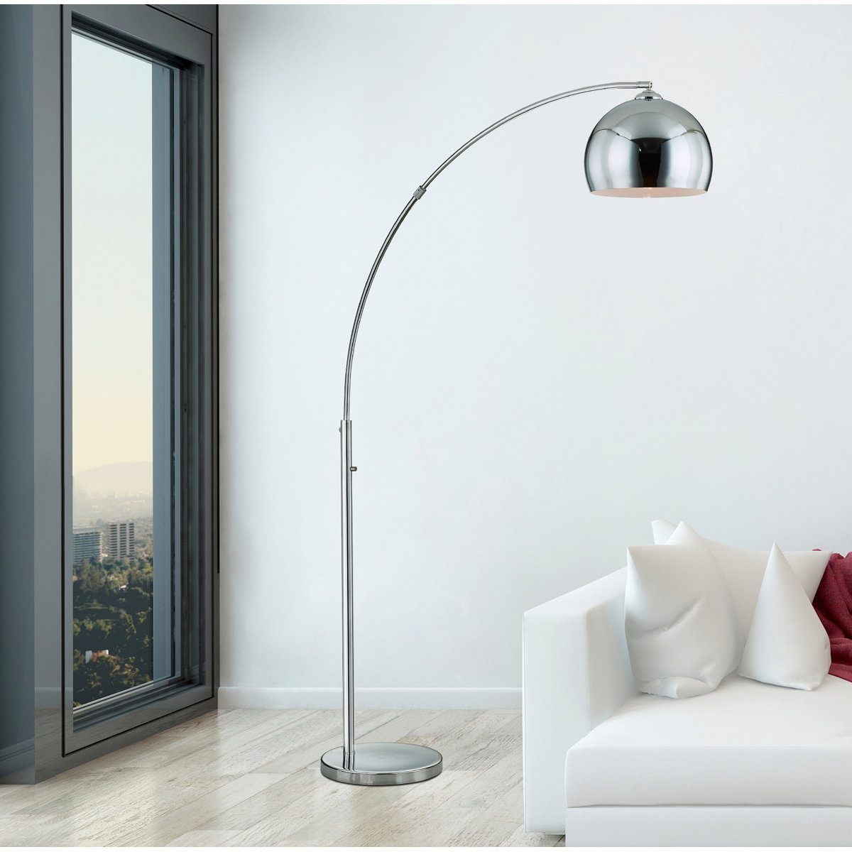 Everly Quinn Siggi 80" Arched Floor Lamp &amp;amp; Reviews | Wayfair