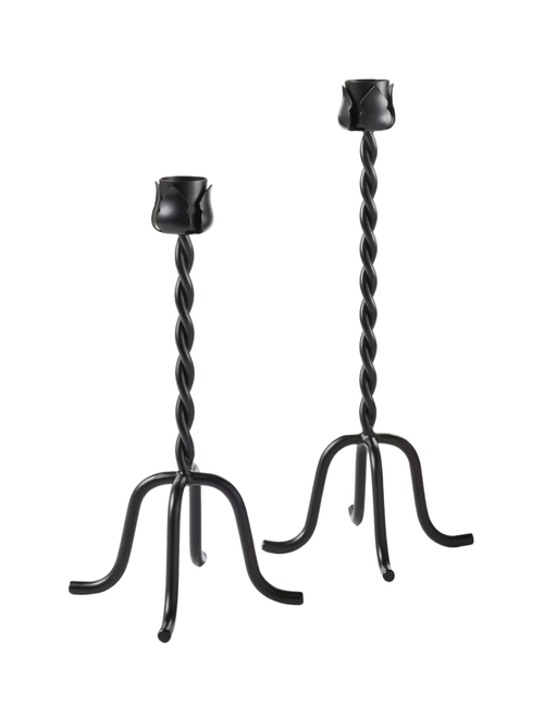 Metal Taper Candle Holders, Set of 2 